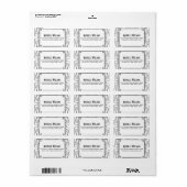 Art Deco stijl Adresetiketten Etiket (Full Sheet)