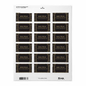 Art Deco stijl Adresetiketten Etiket (Full Sheet)