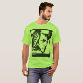 Art Deco-stijl Chopin T-shirt (Voorkant volledig)