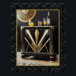Art Deco stijl cocktailkast Poster. Perfect Poster<br><div class="desc">Als je van Art Deco houdt, denk ik dat je dit poster leuk vindt. Deze kast is zeer veel art deco, in iconische art deco kleuren van zwart en goud. Zou het niet mooi zijn om een kabinet als dit te hebben? Ik kan jullie dit niet geven, maar wel een...</div>