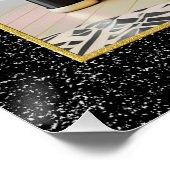 Art Deco stijl cocktailkast Poster. Perfect Poster (Hoek)