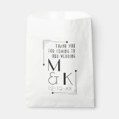 Art Deco Stijl Jaren 20 Bedankt Trouw Favorietenta Bedankzakje (Voorkant)