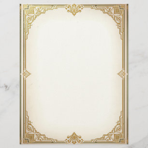 Art Deco stijl lijst briefpapier Briefhoofd
