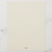Art Deco stijl lijst briefpapier Briefhoofd (Achterkant)