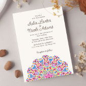 Art Deco stijl Mandala bruiloft Kaart