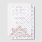  Art Deco stijl Mandala bruiloft Vellum Uitnodigingen (Offset (Uitnodiging))
