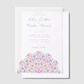  Art Deco stijl Mandala bruiloft Vellum Uitnodigingen (Offset)