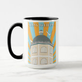 Art Deco-stijl mok met Worthing Dome (Links)
