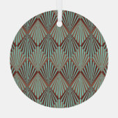 Art Deco stijl, naadloze textuur. Glas Ornament (Achterkant)