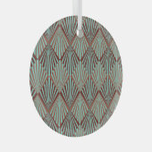 Art Deco stijl, naadloze textuur. Glas Ornament (Voorkant Rechts)