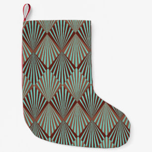 Art Deco stijl, naadloze textuur. Kleine Kerstsok