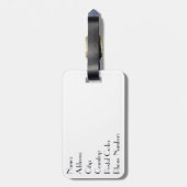 Art Deco stijl New York illustratie Bagagelabel (Achterkant verticaal)