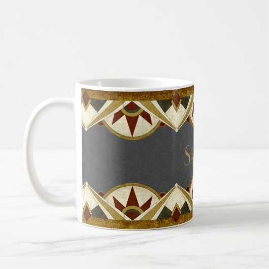 Art Deco-stijl op maat Koffiemok (Links)