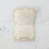 Art Deco stijl Peacock donker Paarse bedankjes Bedankkaart (Binnen)