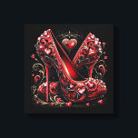 Art Deco Stijl Stiletto Hoge Hakken Canvas Afdruk<br><div class="desc">Art Deco Style Red Stiletto High Heels met Diamond Shaped Hearts Geef je wanden een eigentijdse en moderne uitstraling met deze high definition acryl prints. Uw afbeelding is gedrukt op archiefkwaliteit fotografisch papier en gemonteerd op stevig acryl, waardoor een unieke en dimensionale visueel statement ontstaat! Klaar om te hangen en...</div>