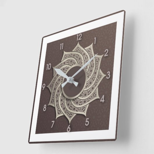 Art Deco-stijl Vierkante Klok (Hoek)