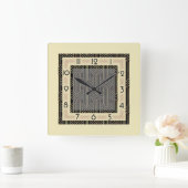 Art Deco-stijl Vierkante Klok (Huis)