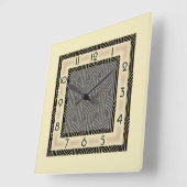 Art Deco-stijl Vierkante Klok (Hoek)