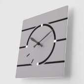 Art Deco-stijlklok Vierkante Klok (Hoek)