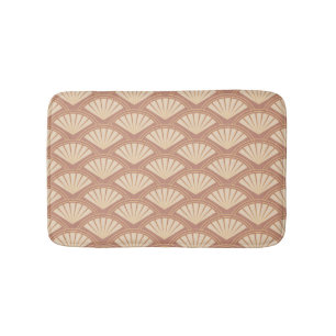 Art Deco stijlpatroon in roos kleur Badmat