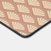 Art Deco stijlpatroon in roos kleur Bureaumat (Hoek)