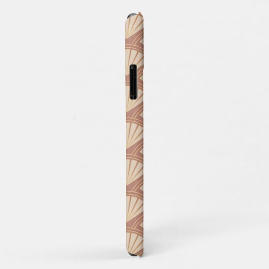 Art Deco stijlpatroon in roos kleur Case-Mate iPhone Case (Achterkant/rechts)