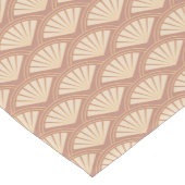 Art Deco stijlpatroon in roos kleur Korte Tafelloper (Hoek)