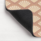 Art Deco stijlpatroon in roos kleur Muismat (Hoek)