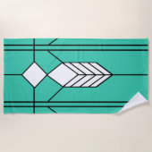 Art Deco Strandlaken (Voorkant)