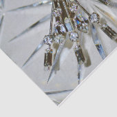 Art Deco Strass Glamoureuze Zilverachtig Grijs Tissuepapier (Detail)