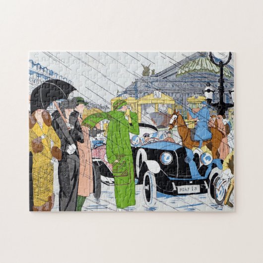 Art Deco Street Scene Legpuzzel (Horizontaal)