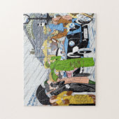 Art Deco Street Scene Legpuzzel (Verticaal)