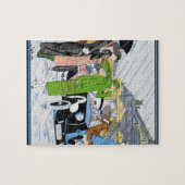 Art Deco Street Scene Legpuzzel (Horizontaal)