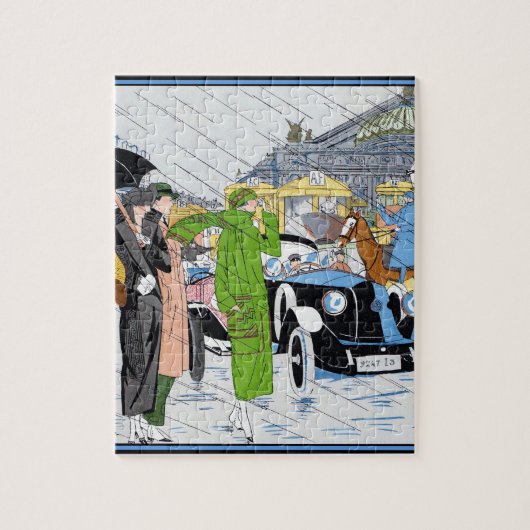 Art Deco Street Scene Legpuzzel (Verticaal)