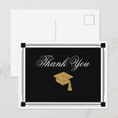 Art Deco Style Afstuderen Hartelijk dank Briefkaart (Voorkant / Achterkant)