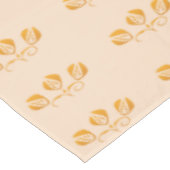 Art Deco Style Bloemenpatroon Monogrammed Tafelkleed (Gekanteld)