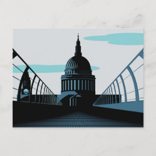 Art Deco Style Briefkaart Londen