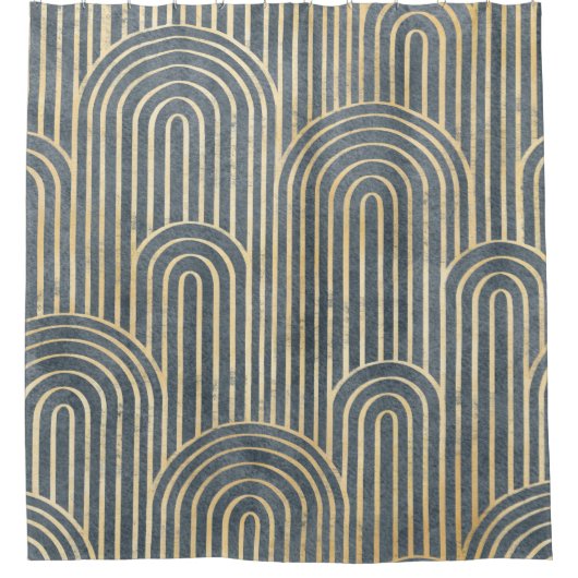 Art Deco style design luxury geometric seamless pa Douchegordijn (Voorkant)