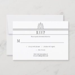 Art Deco Style Dove Grey RSVP |