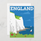 Art Deco Style England Poster Briefkaart (Voorkant / Achterkant)