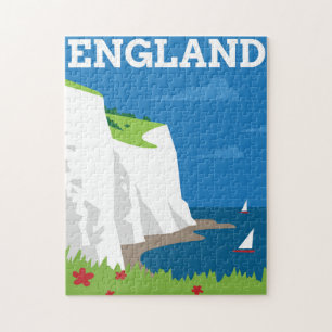 Art Deco Style England Poster Legpuzzel