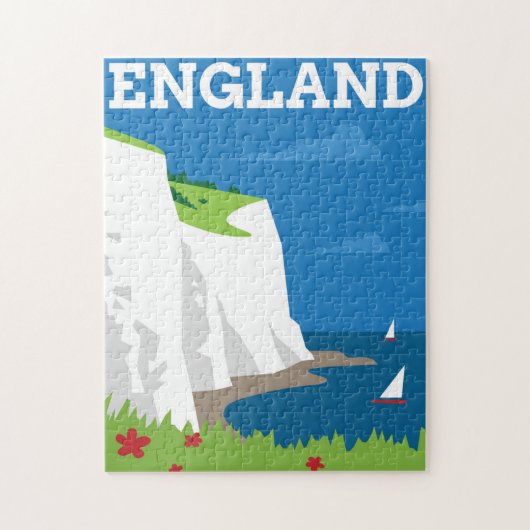 Art Deco Style England Poster Legpuzzel (Verticaal)