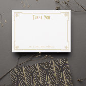 Art Deco Style Flat Dank u Nota Kaart
