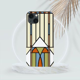 Art Deco Style Glas in lood Case-Mate iPhone Case