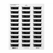 Art Deco Style Graduparty-Adresetiketten Etiket (Full Sheet)