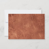 Art Deco Style Koper Glitter RSVP | (Achterkant)