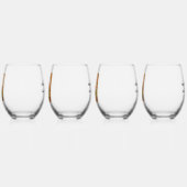 Art Deco Style Mahjong Winds & Dragons Wijnglas Zonder Voet (Links)