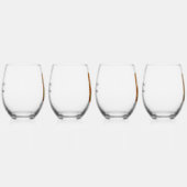 Art Deco Style Mahjong Winds & Dragons Wijnglas Zonder Voet (Rechts)