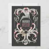 Art Deco Style, Murder Mystery Birthday Party Kaart (Voorkant)