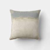 Art Deco Style Peacock Grey Lace Kussen (Achterkant)